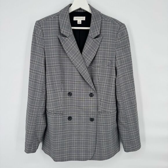 Treasure & Bond Black and White Plaid Blazer Size Medium - Picture 2 of 9